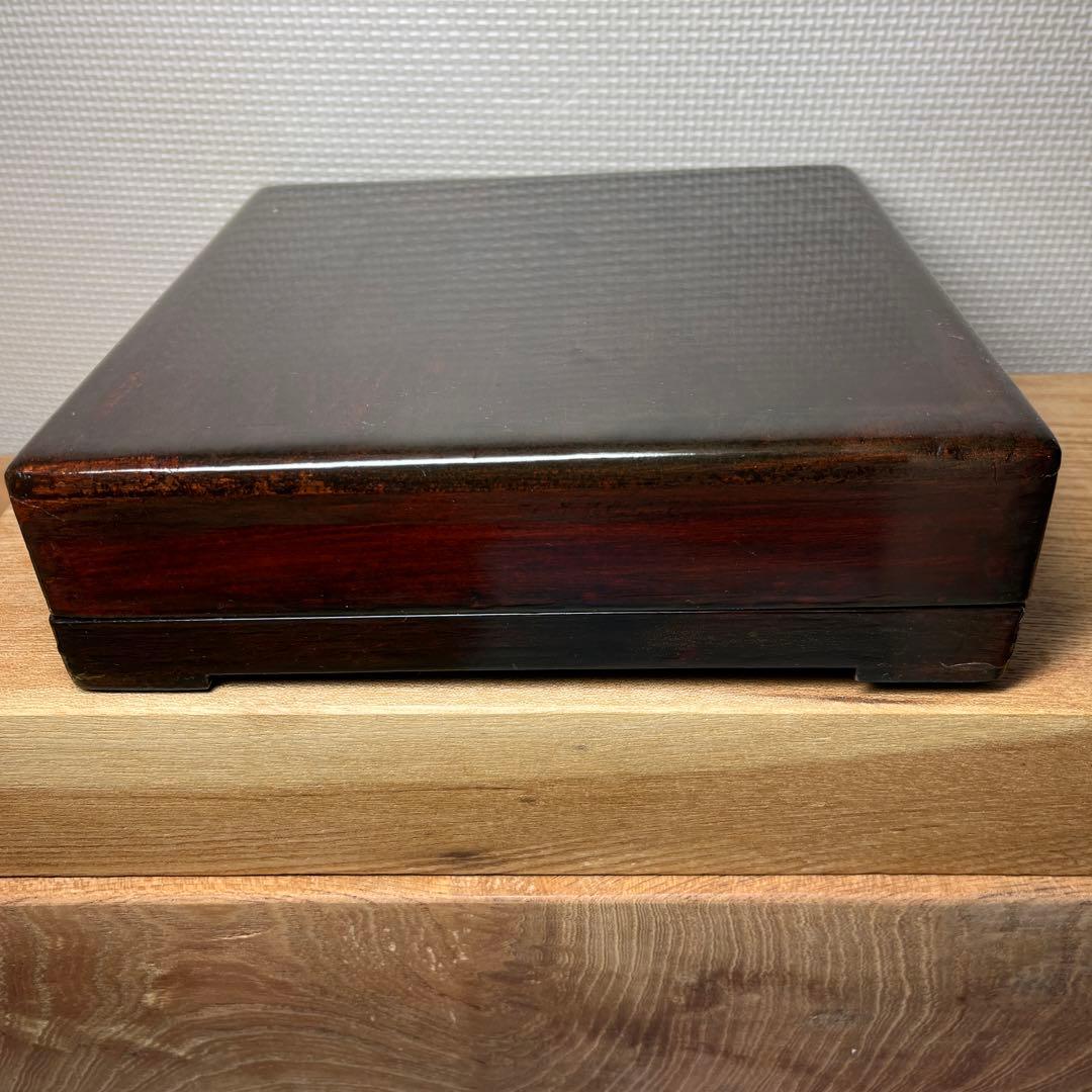 ⭕️澄泥硯　⭕️正方硯　中国　縁起の金運シンボル　ヒキガエル　色合い綺麗