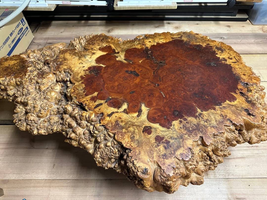 花梨 一枚板 座卓 花台 テーブル 机 天然木　最高級