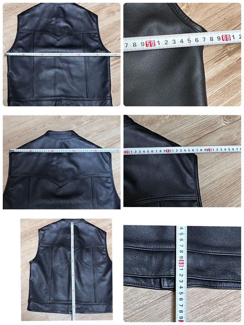 廃盤 Lil Joes リルジョー レザー ベスト XL ヘルズ　クラブスタイル