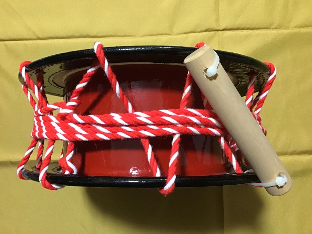 沖縄 エイサー 締め太鼓(大)直径30cm＋バチ 新城工作所