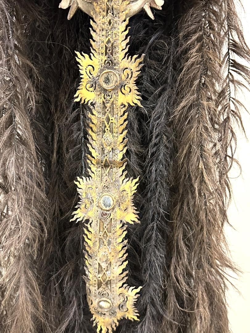 珍品 レア品 バリ島 バロンダンス 舞踊用 お面 民芸 木彫り インドネシア