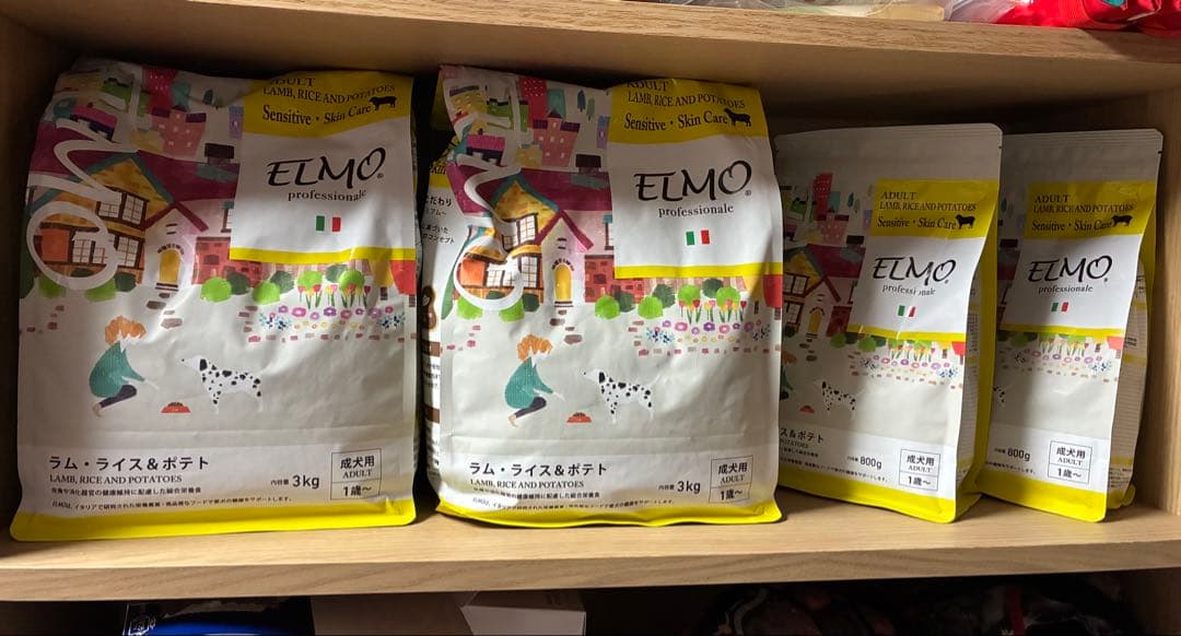 早い者勝ち　ELMO ドッグフード 3kg × 2、800g×2 おまけ付