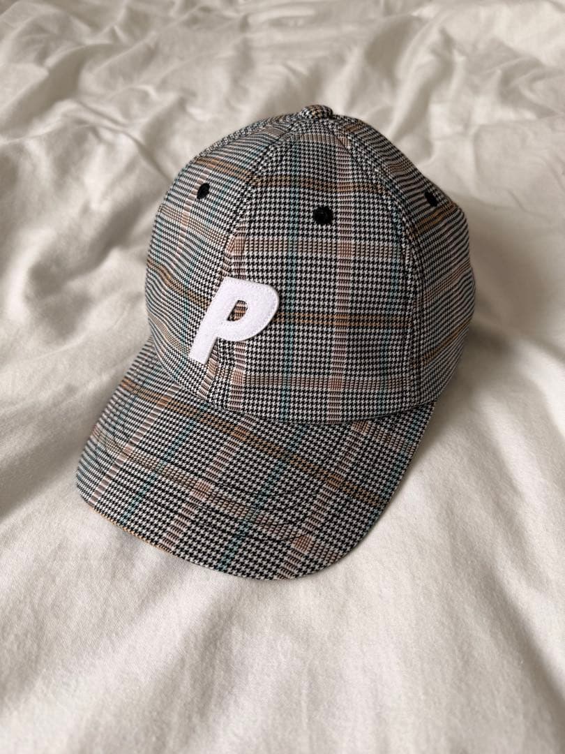帽子 P 6-PANEL HOUNDSTOOTH WHITE