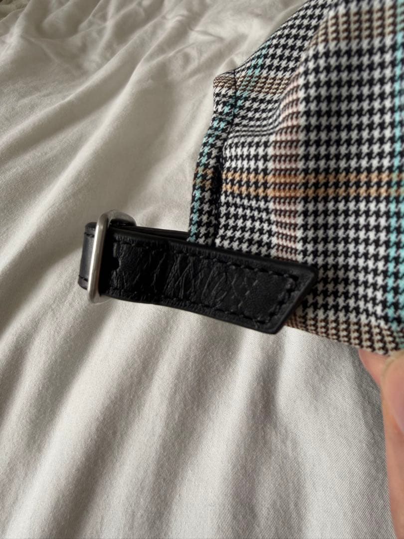 帽子 P 6-PANEL HOUNDSTOOTH WHITE