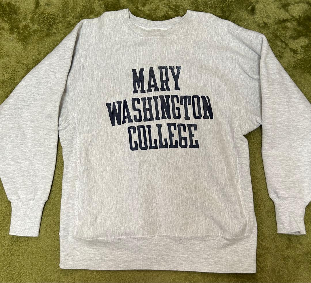 【90s USA製】チャンピオン リバースウィーブ グレー カレッジ スウェット