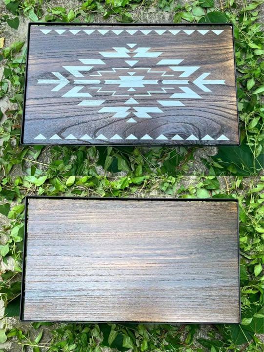 フィールドラック　3個セット オルテガ柄 天板付き収納ケース付き Bカラー