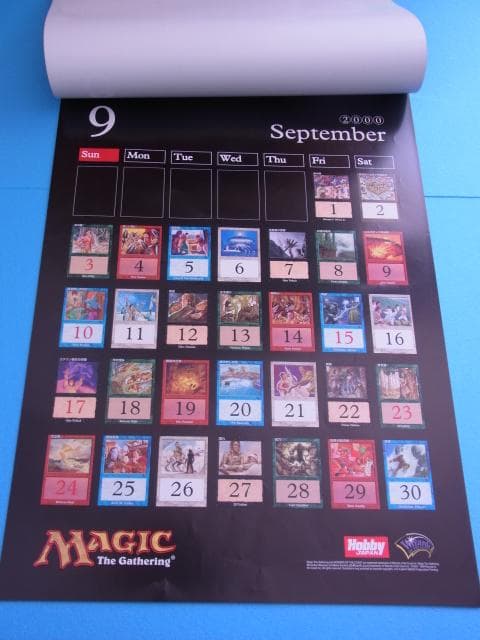 未使用品　非売品　マジック・ザ・ギャザリング　カレンダー　2000年　ポスター