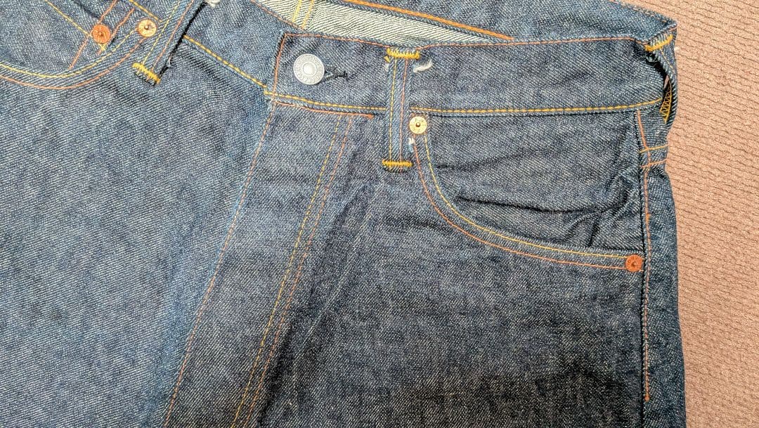 EVISU No.2 2001 33×35 虎耳 未使用 日本製 ワンウォッシュ