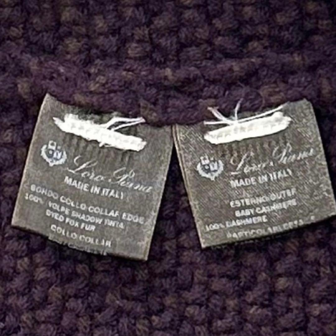 わねこ様希少美品✨ロロピアーナ ベビーカシミア ニット 紫 S高級素材イタリア製