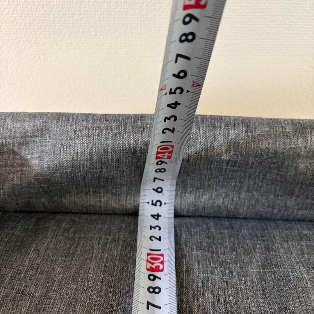 蚊帳付きベビーベッド　グレー　添い寝可能