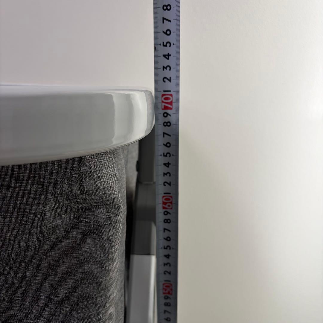 蚊帳付きベビーベッド　グレー　添い寝可能