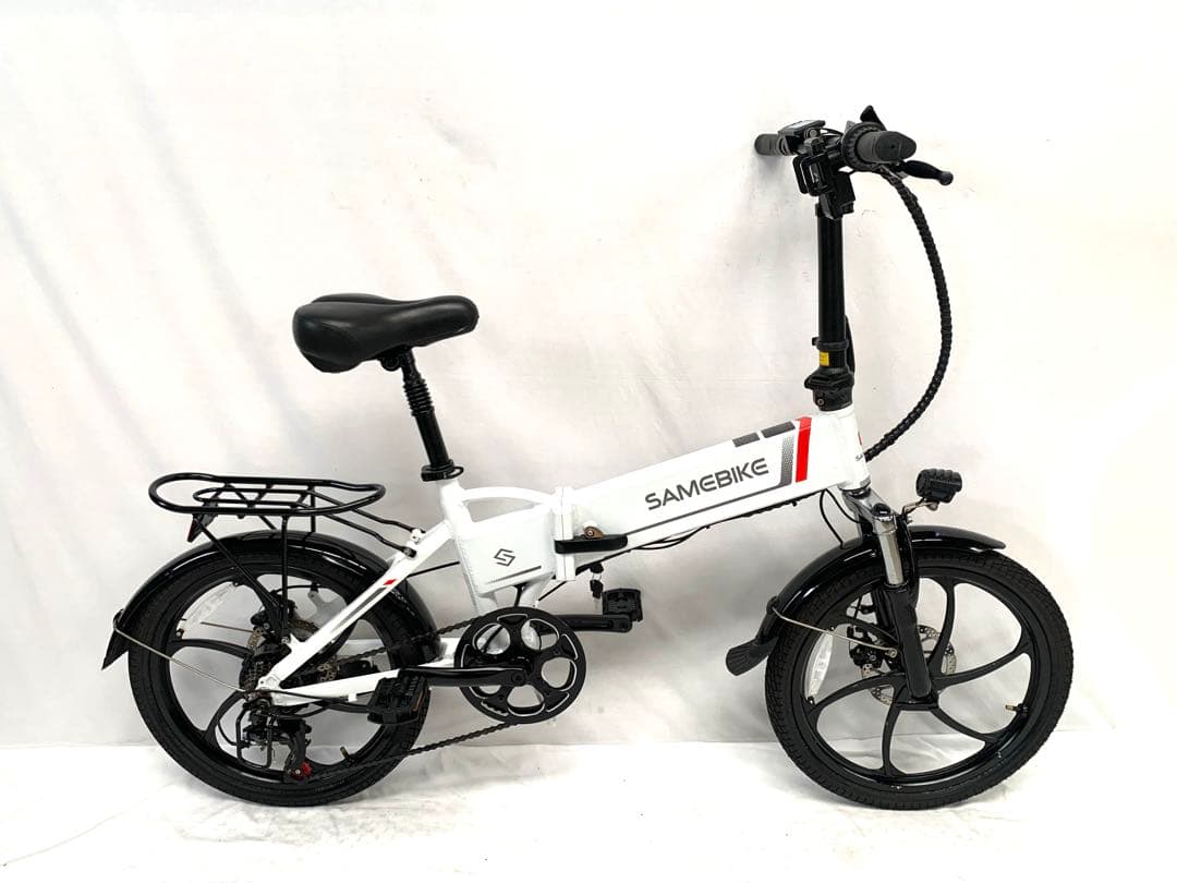 【即乘】送料無料 SAMEBIKEディスク式MTB折り畳み電動自転車 動作確認済