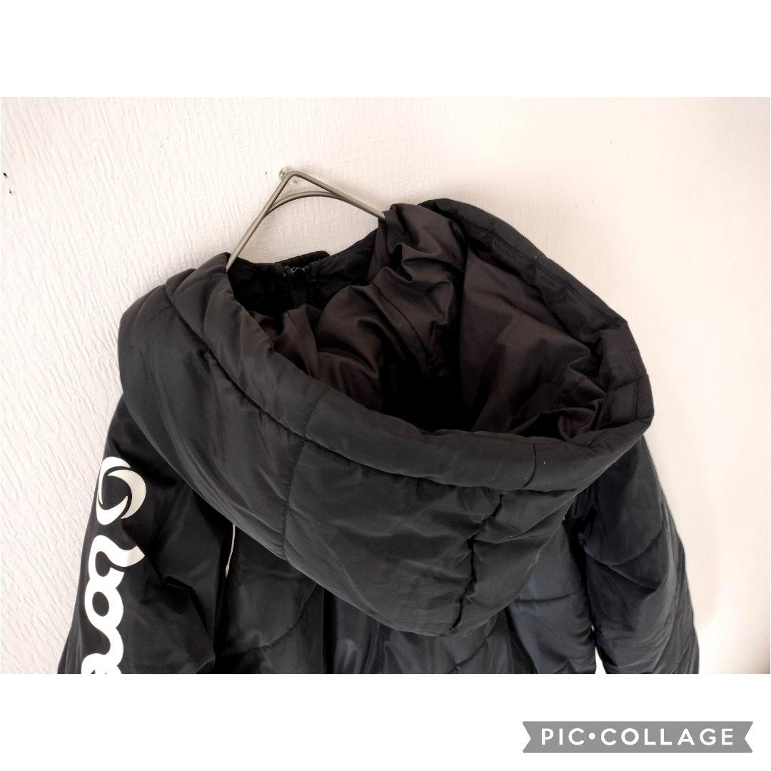 【美品】ボネーラ ロングベンチコート XL 中綿 黒 BC013 防寒 サッカー