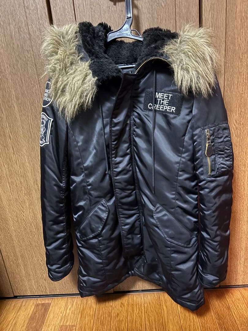 HYSTERIC GLAMOURレディース プリマロフトブラック