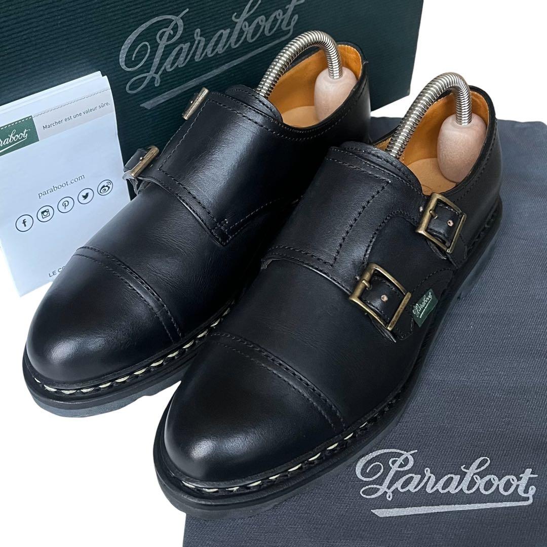 未使用級 パラブーツ UK3 VOGUE ダブルモンクストラップ 定価9.2万