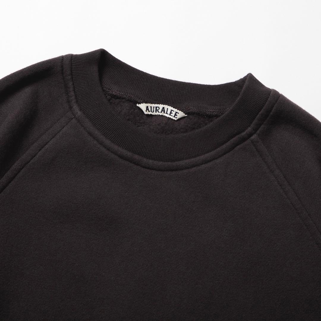 auralee フラッフィー スウェット プルオーバー　ブラウン