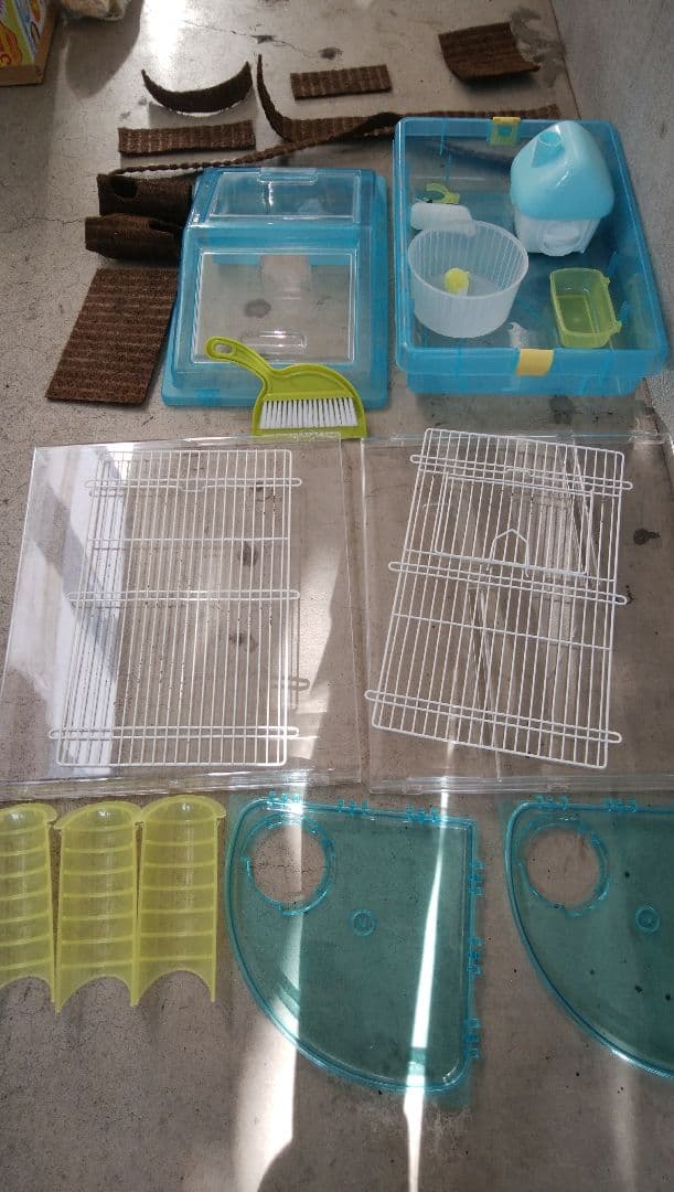 ハムスター用ケージセット　別荘　ワープゾーン　踏み台　隠れ場　アスレチック