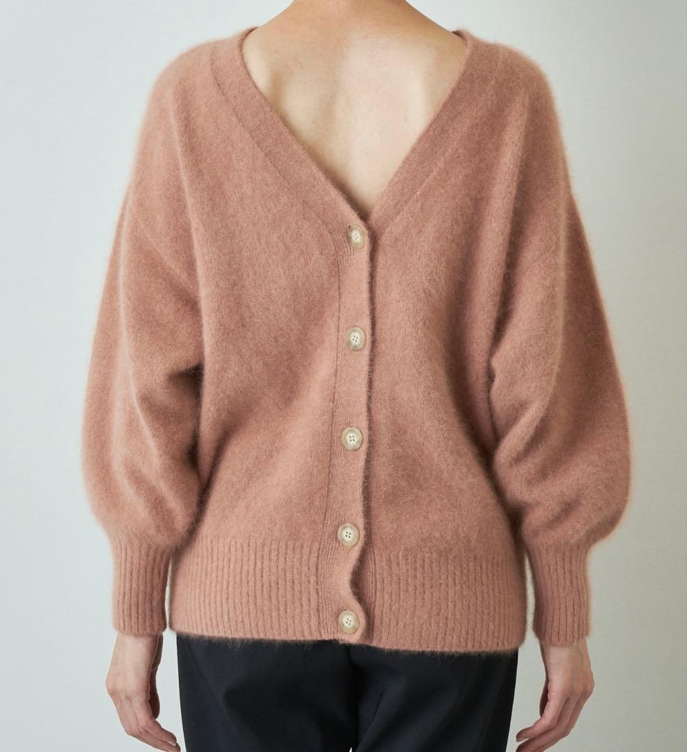 極美品＊定価2.8万 ウィムガゼット 2WAYファーニットカーディガン ピンク