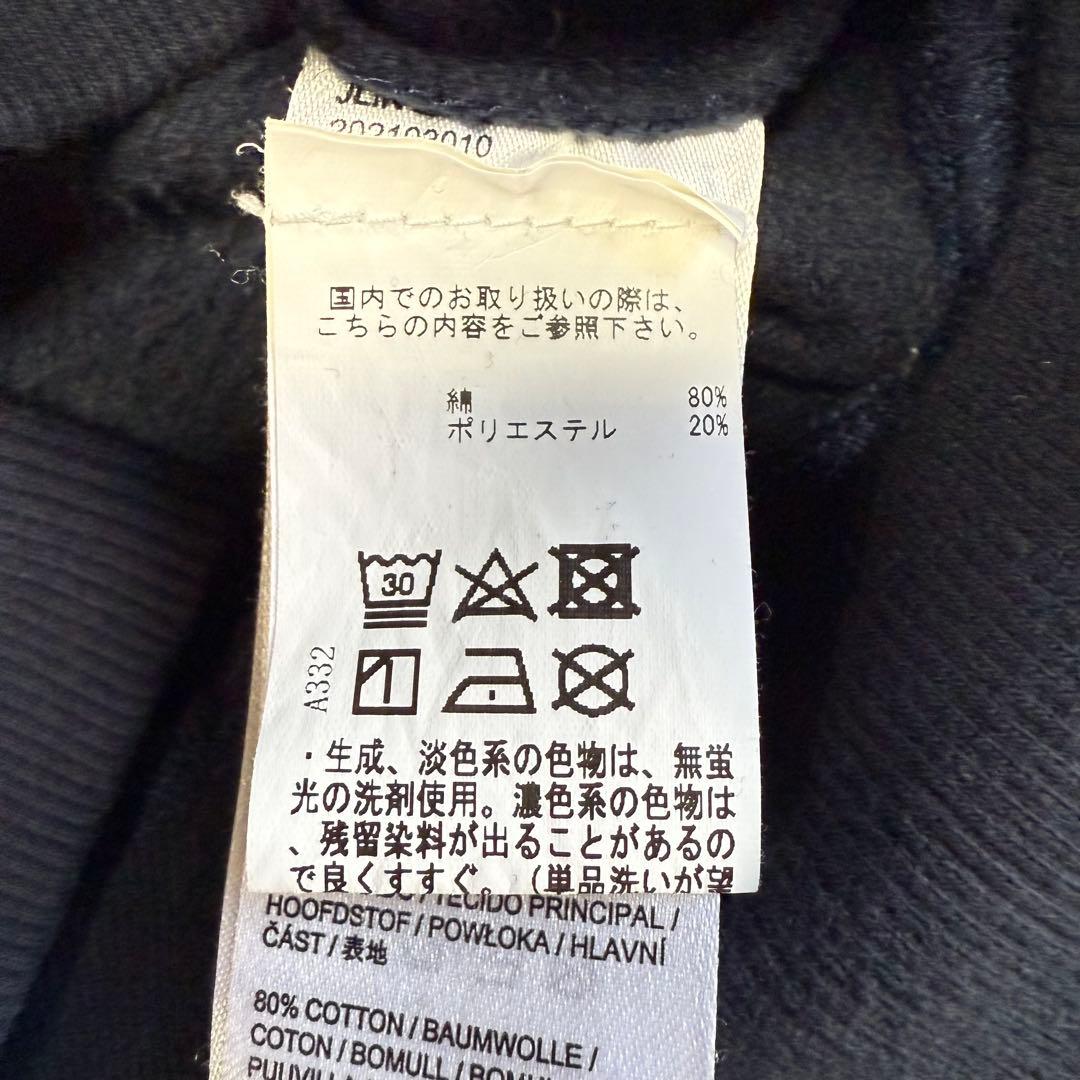 【ジェイリンドバーグ】美品 パーカー ネイビー 刺繍ロゴ Mサイズ メンズ