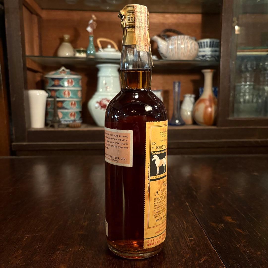 WHITE HORSE 1960年代 馬車引きラベル　2本セット