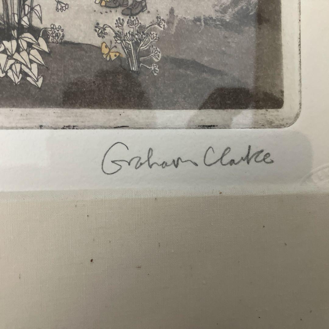 銅版画　グラハムクラーク　「バーミンテリ」