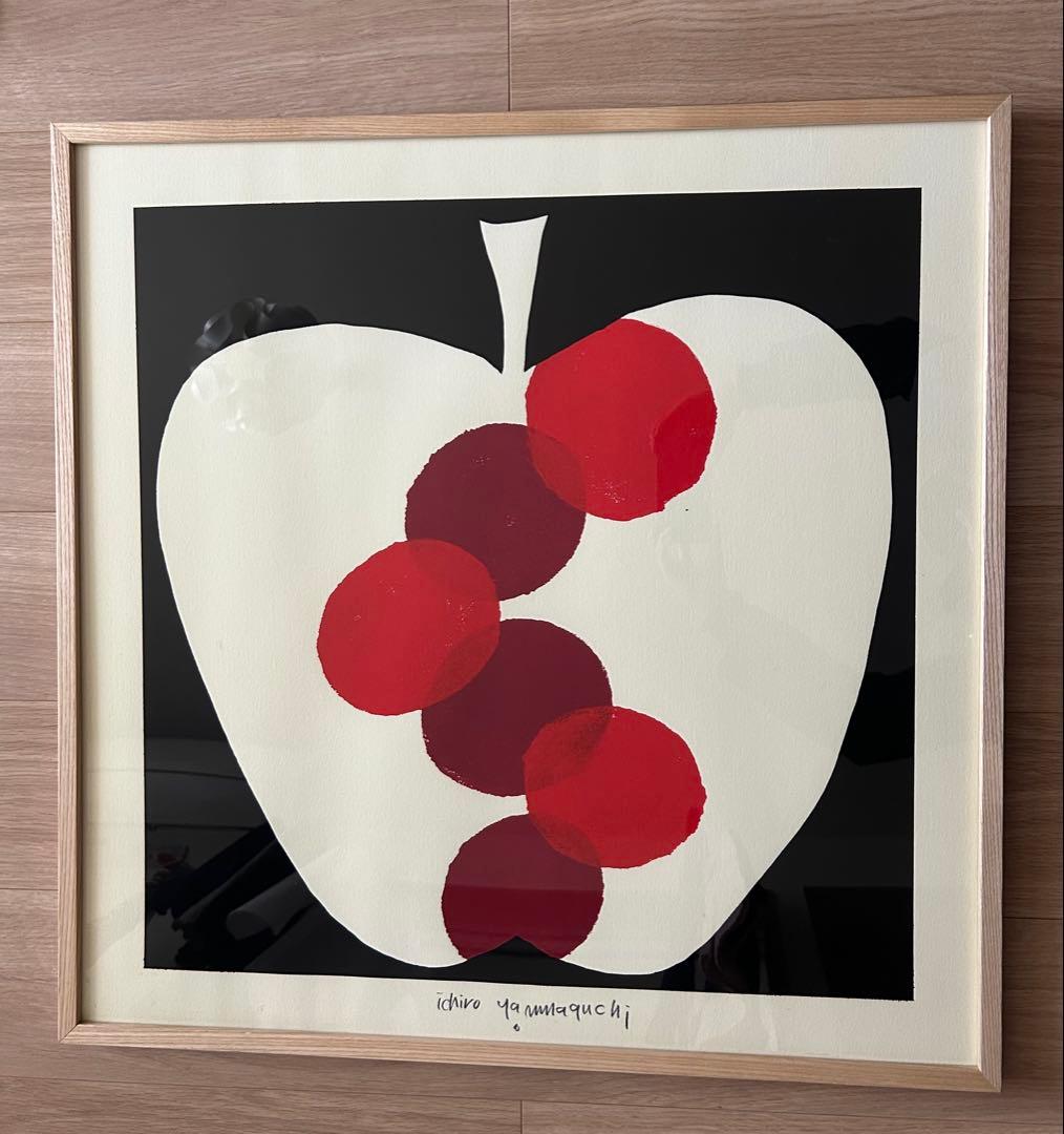 山口一郎さん　りんご　アート