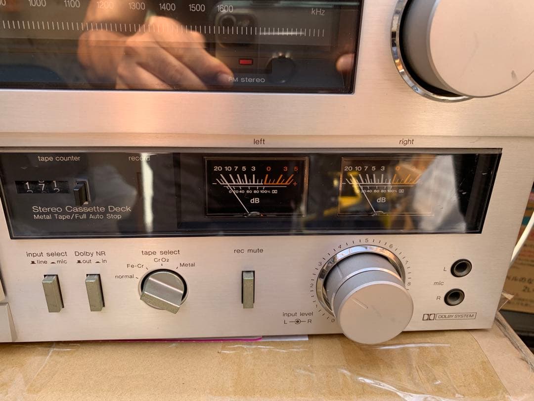 昭和レトロ Technics ST-8044GチューナーとM13 カセットデッキ
