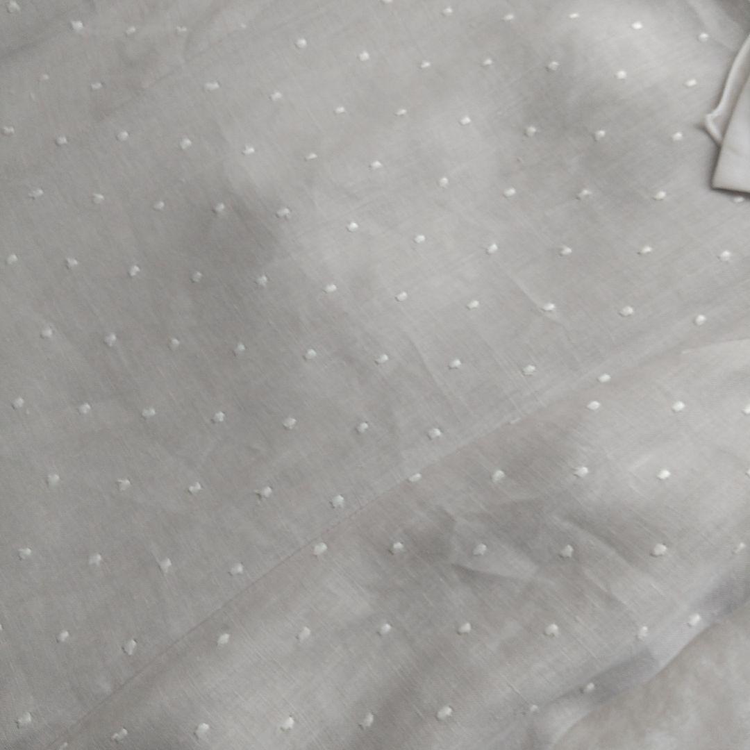 FOXEY ノースリーブ ひざ丈ワンピース グレー