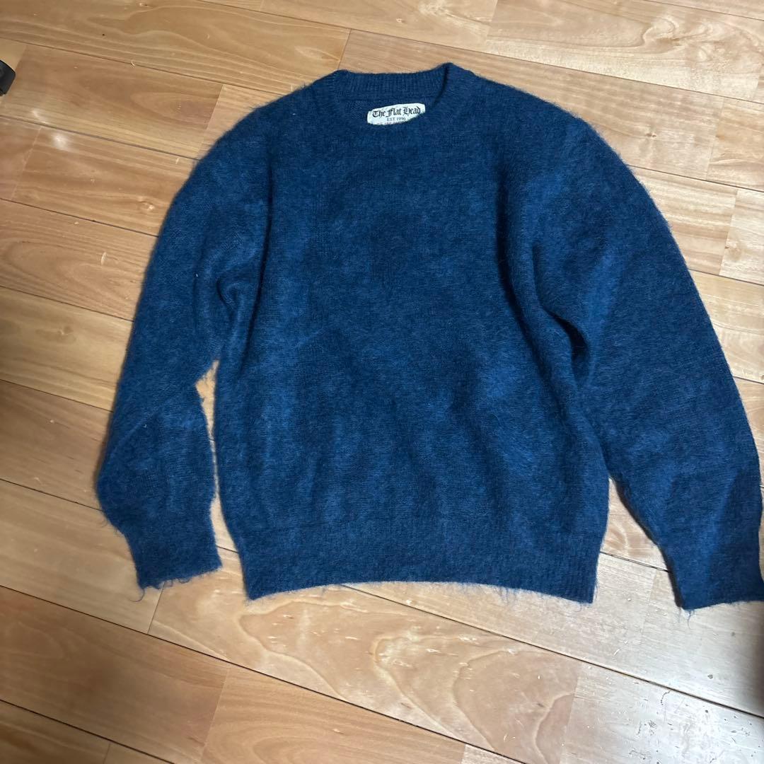 貴重品。値下げ不可。フラットヘッドモヘアセーター40サイズ
