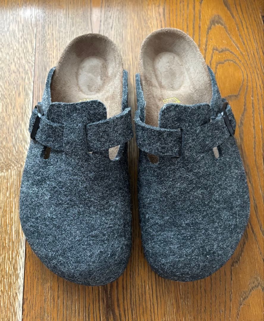 ビルケンシュトック　ボストン　フェルト　グレー　38