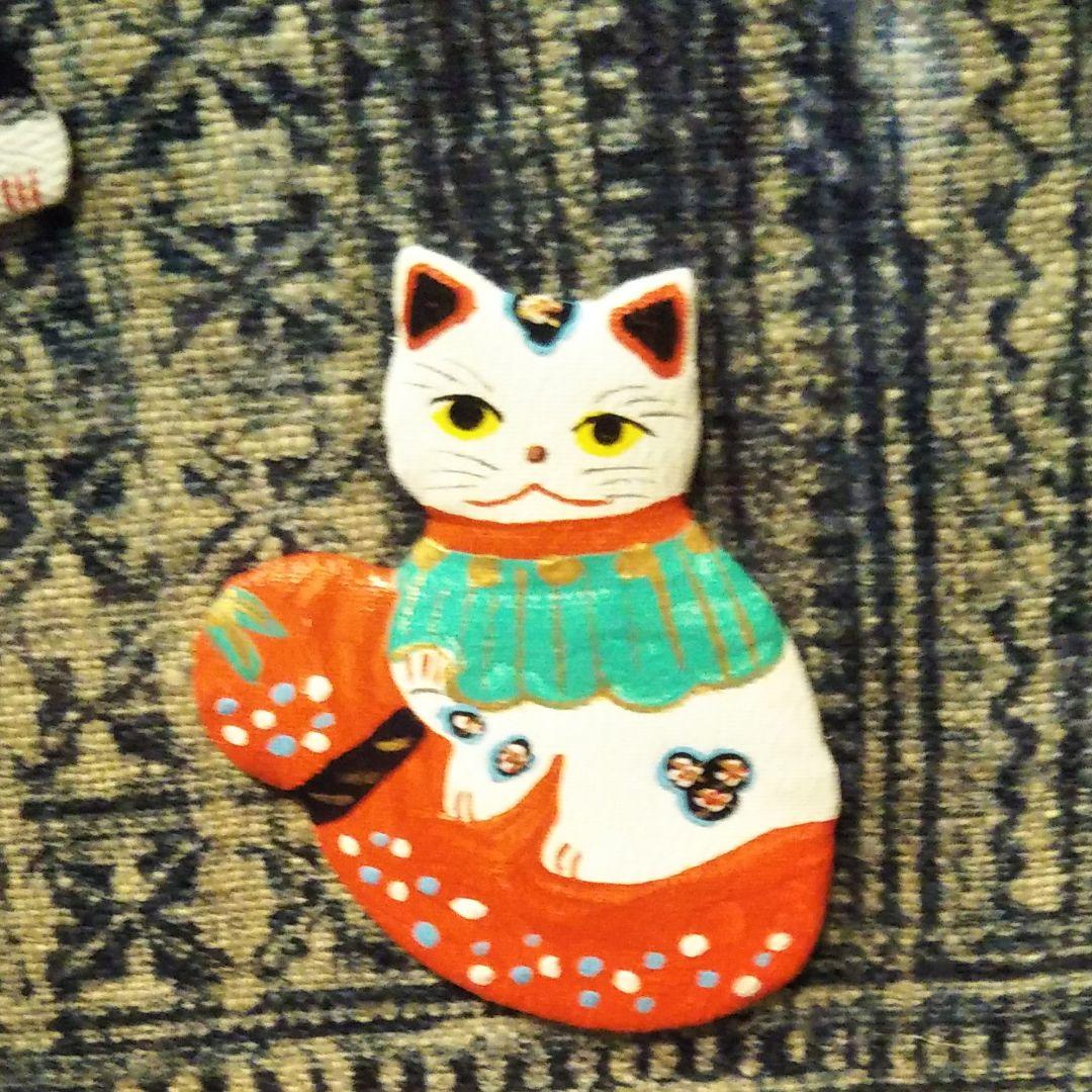 猫8匹押絵　縁起物額装