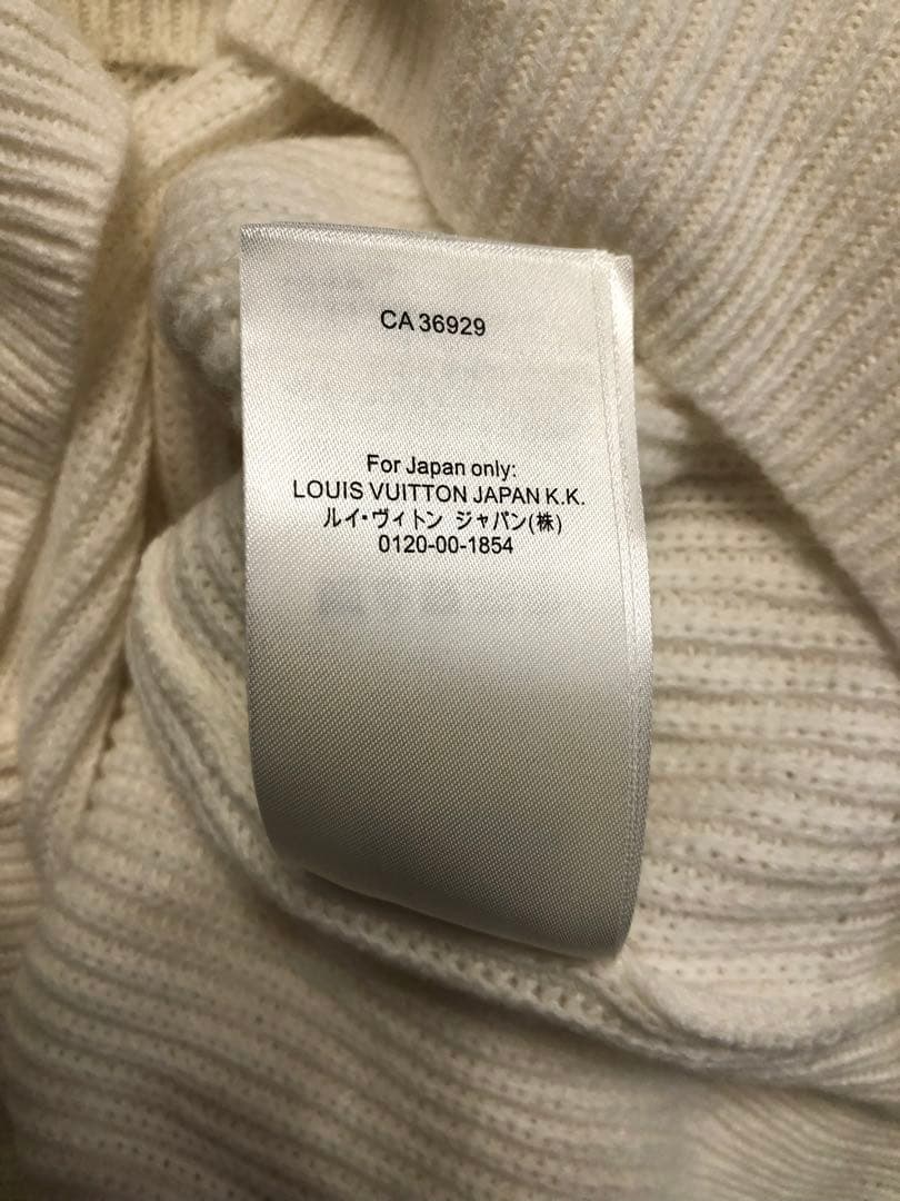 新作 ヴィトン 本物 エンブロイダリー シグネチャー カシミヤ クルーネック S