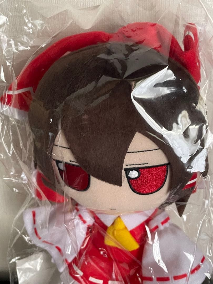 東方 ぬいぐるみ 博麗霊夢 ver.1.5 ふもふもれいむ。特典缶バッジ