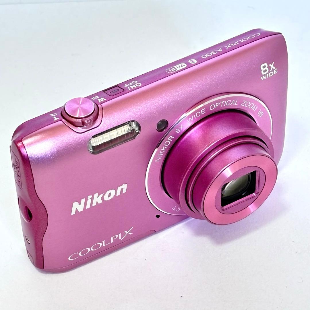【美品】Nikon coolpix A300 ニコン　デジカメ　ピンク