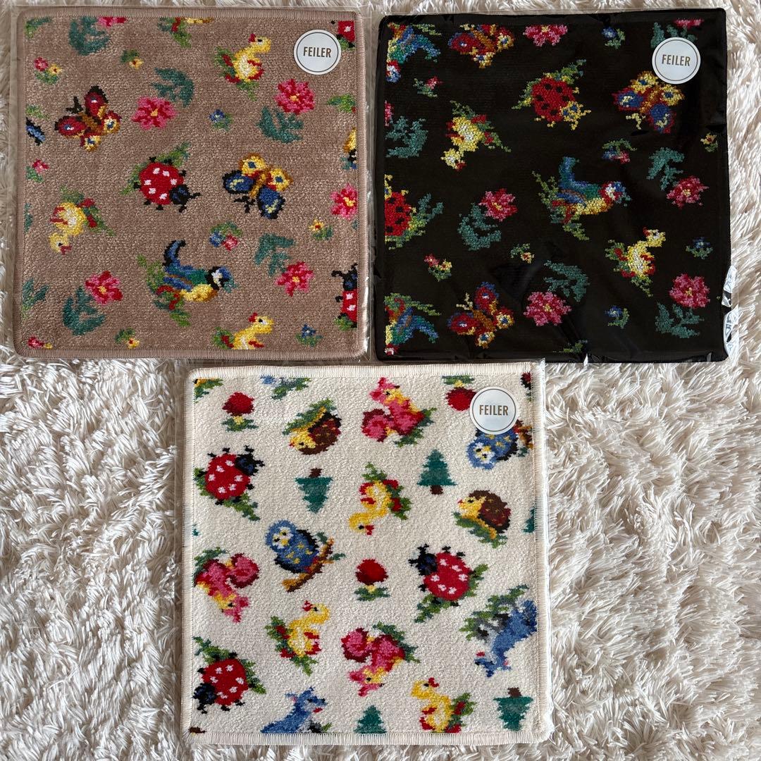 新品　フェイラー ハイジ ハイジフレンズ　ハンカチ　3色　送料込み