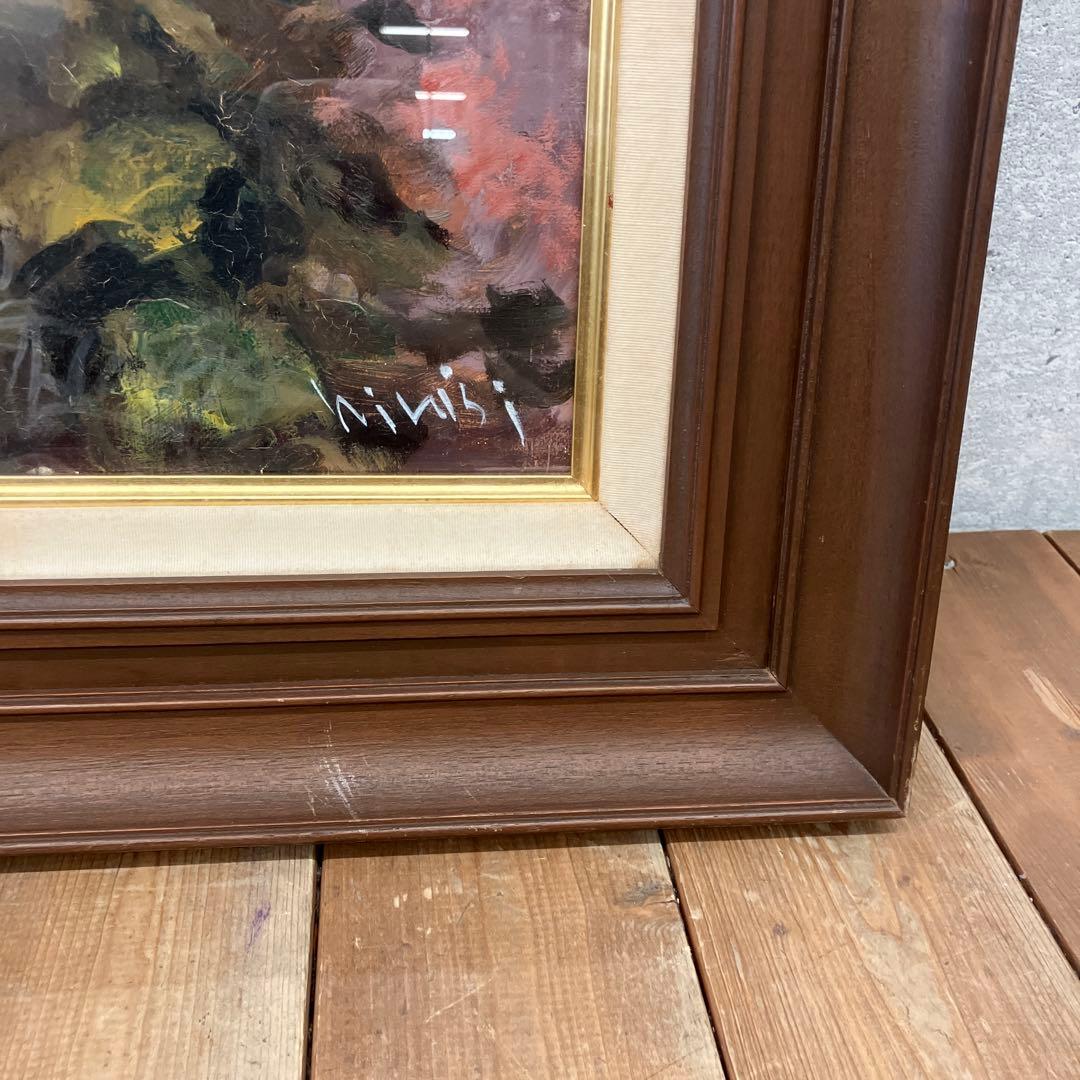 アンティーク 赤い薔薇 ローズ フラワー 油彩画 油絵 アート 絵画 美術 芸術