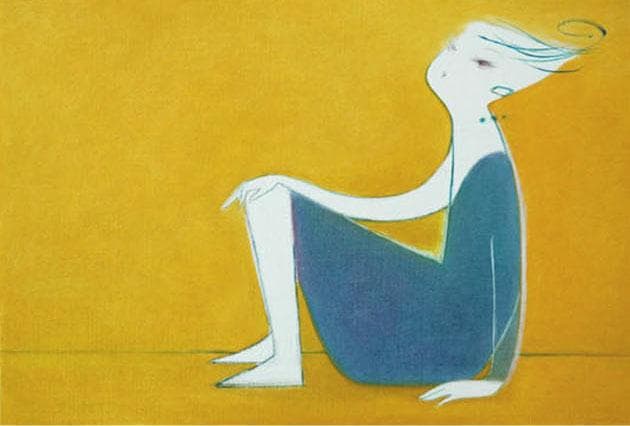 油絵 菅家令子 絵 絵画 インテリア F4-071612 人物 女性像