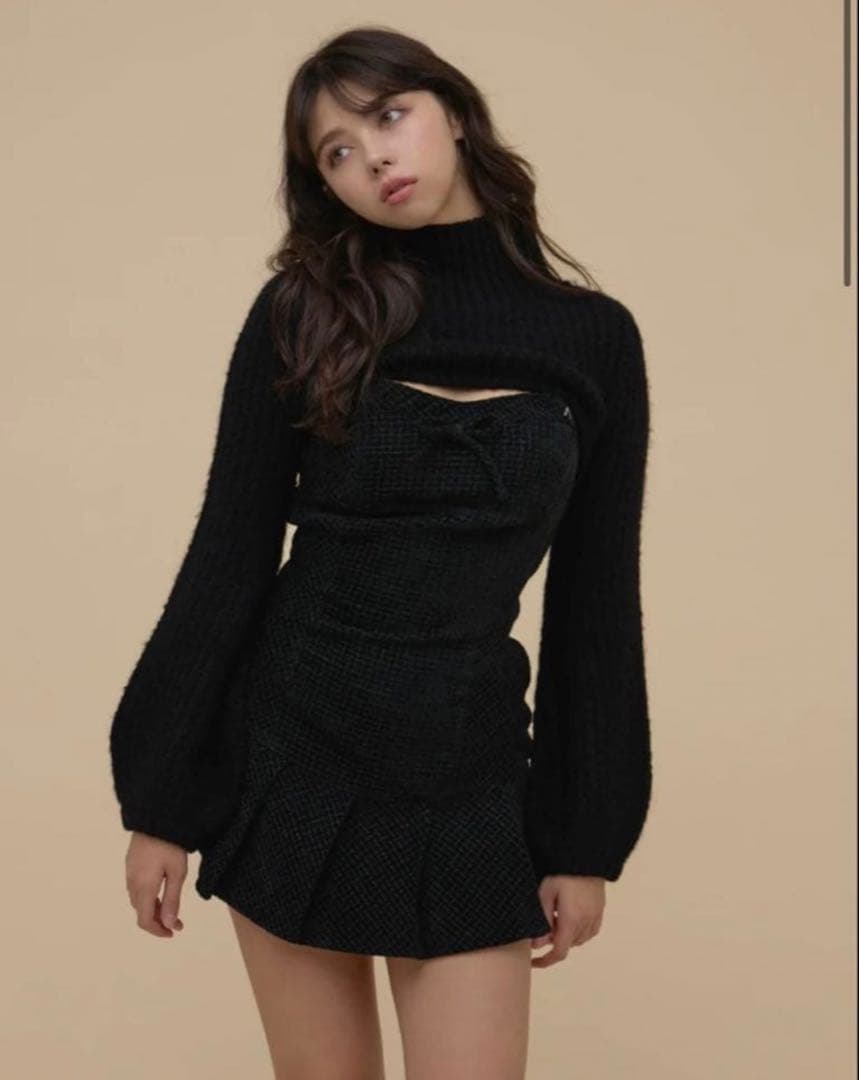 ワンピース Twiggy tweed mini dress andmary