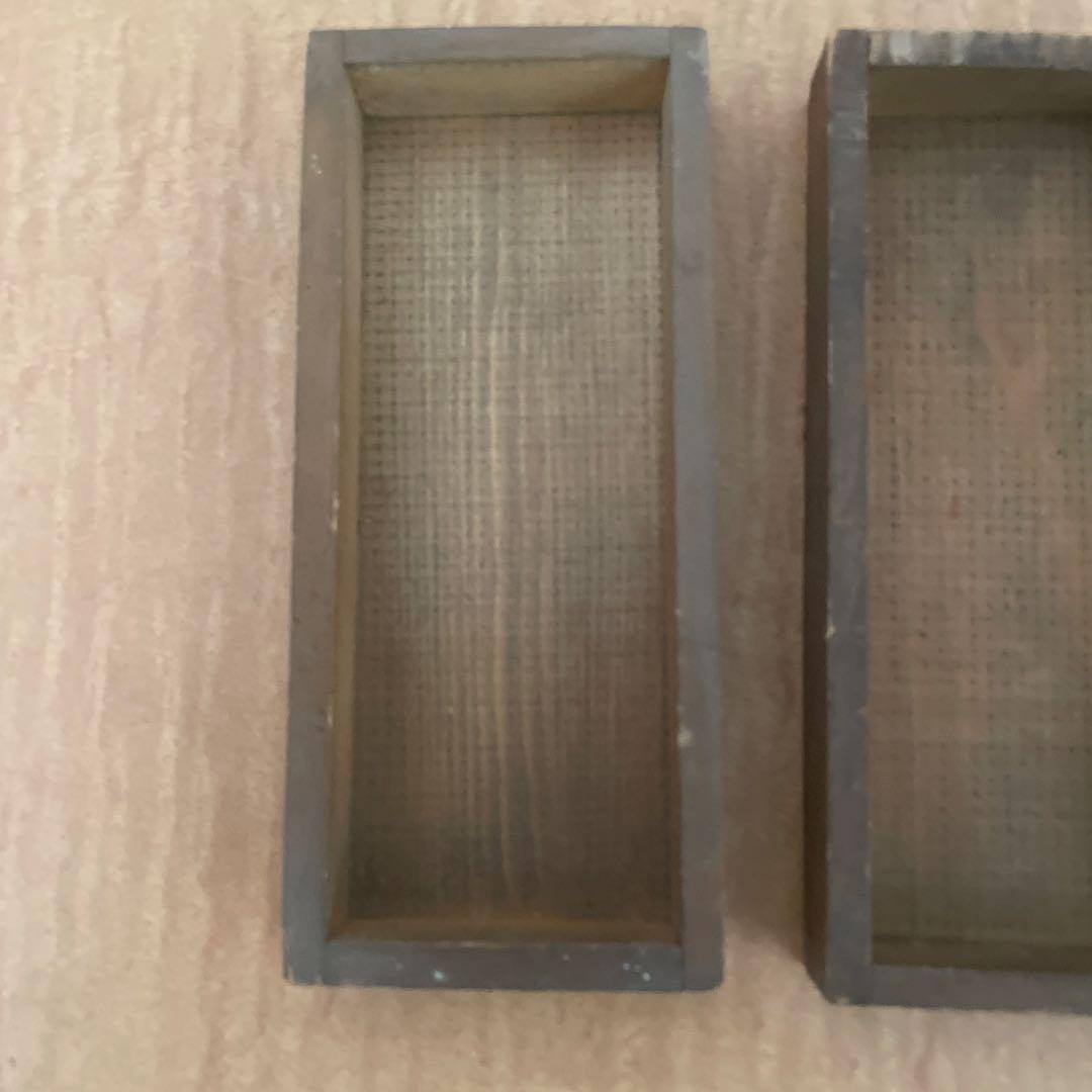 【珍しい小型】B100-2/活版印刷所で使われていた小箱（文選箱）100枚