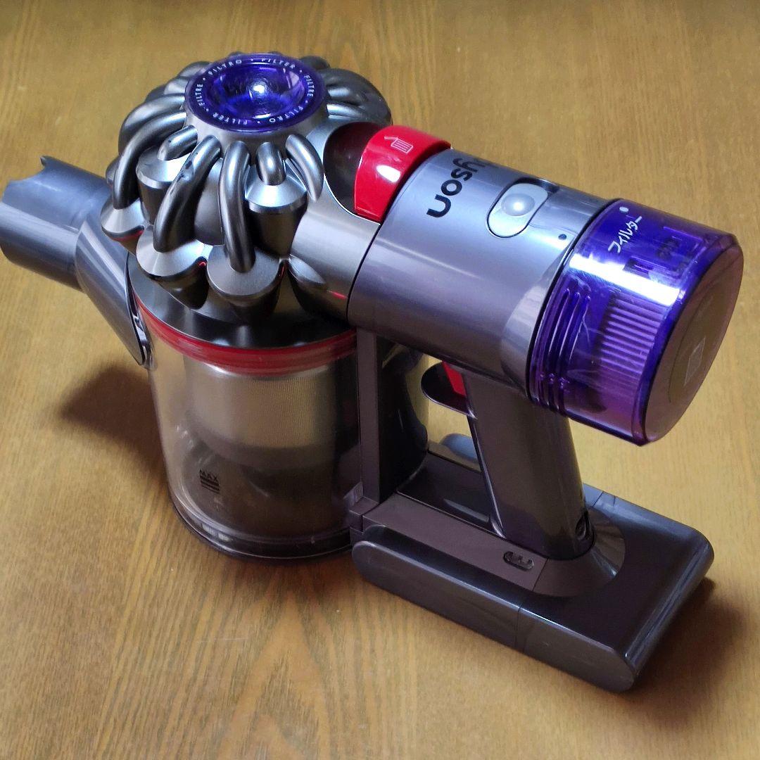 ダイソンV8 SV10K掃除機 完全分解清掃済み動作品 純正バッテリー２つセット