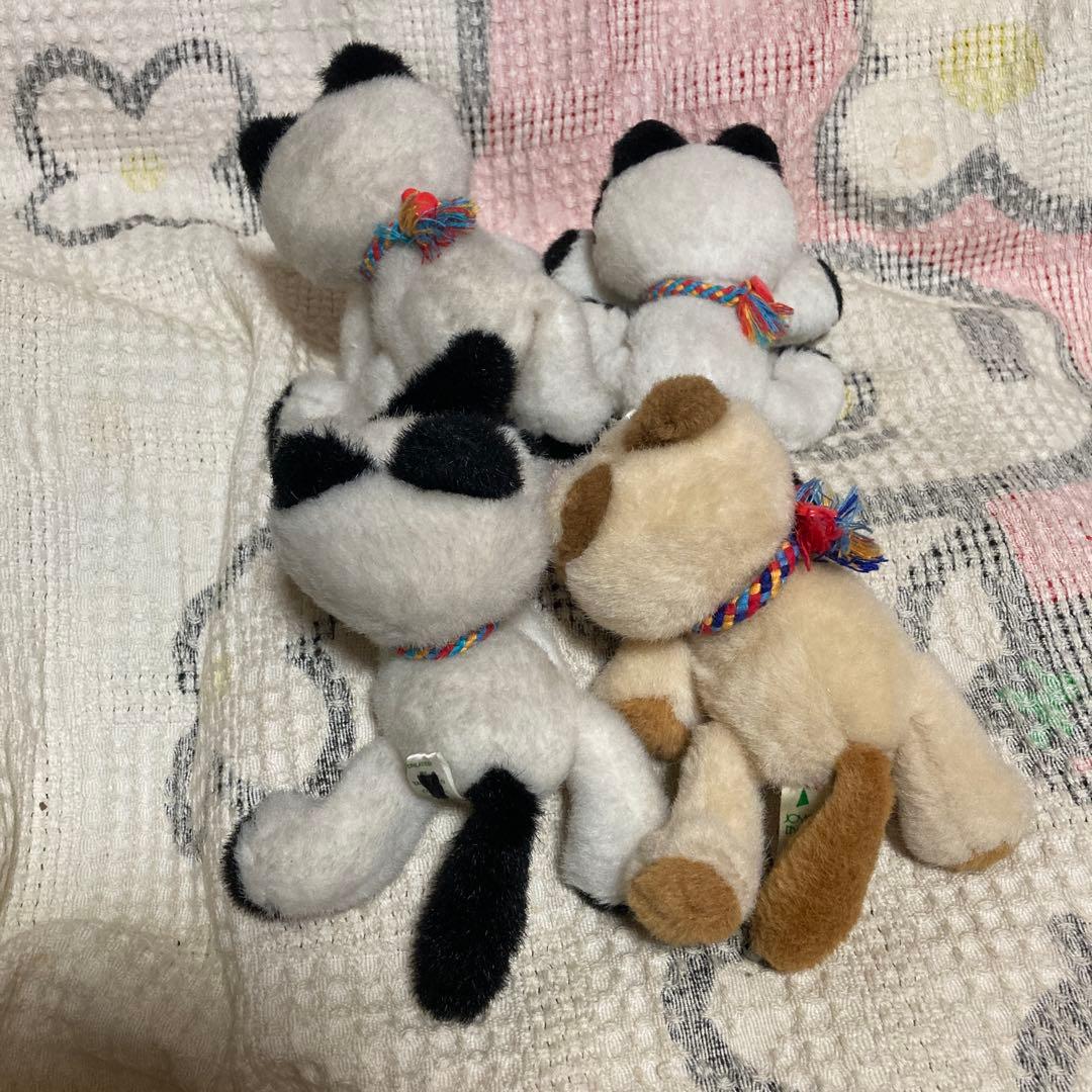 joyful mates TAKENOKO 猫　ぬいぐるみ4こ　中古　バラ売不可