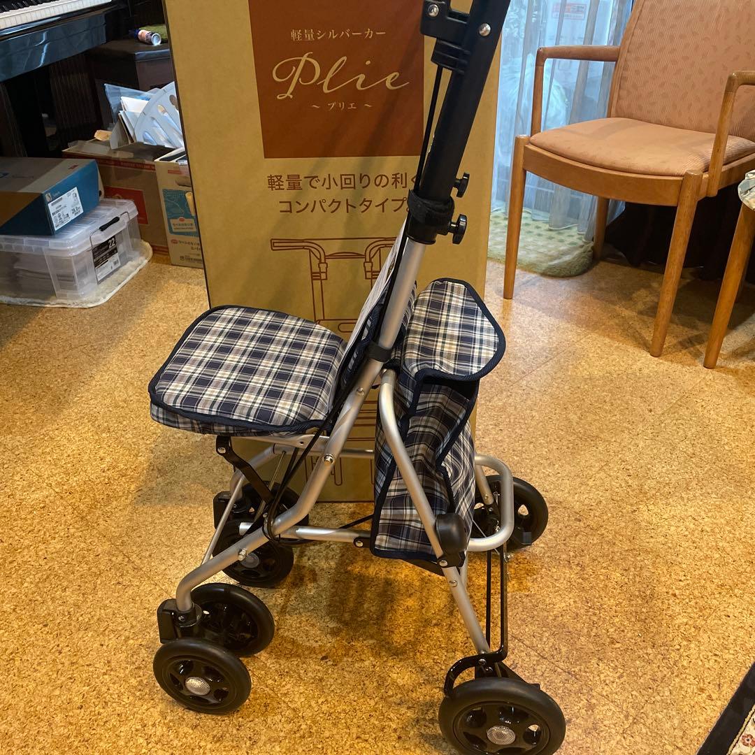 軽量シルバーカー プライ チェック柄