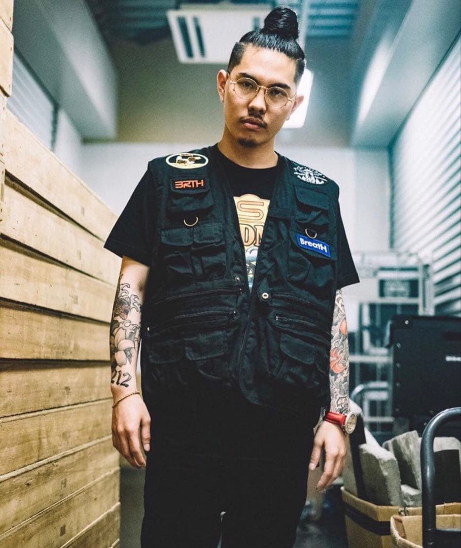 Breath ブラック フィッシングベスト