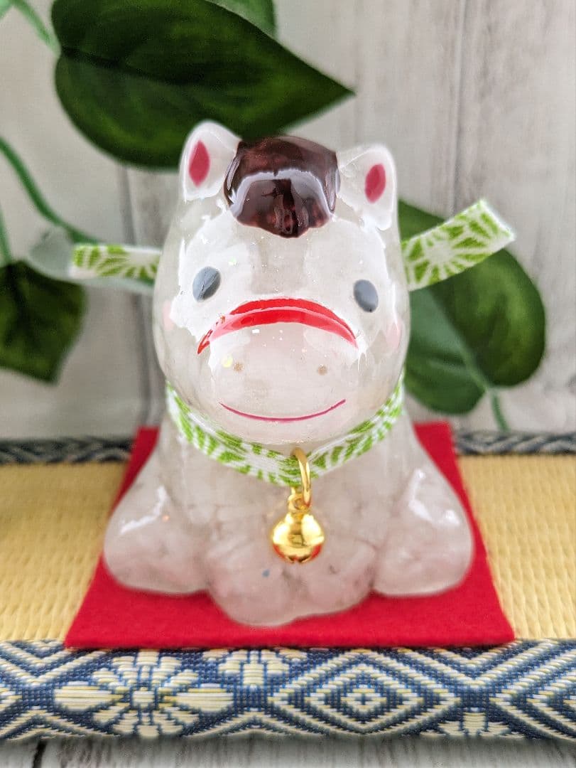 【睦月】①顔付き！かがみもちちゃん形オルゴナイト☆他２点