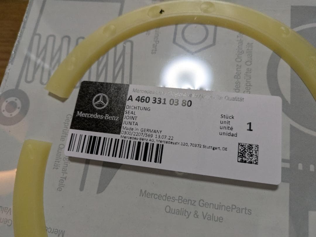 純正新品　W463　Gクラス　フロントアクスルシール・ピン　左右セット　ベンツ