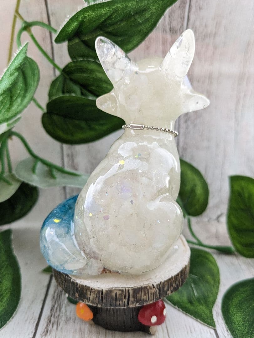 【つる927】レッドオーラクォーツのかめちゃん形オルゴナイト☆他３点