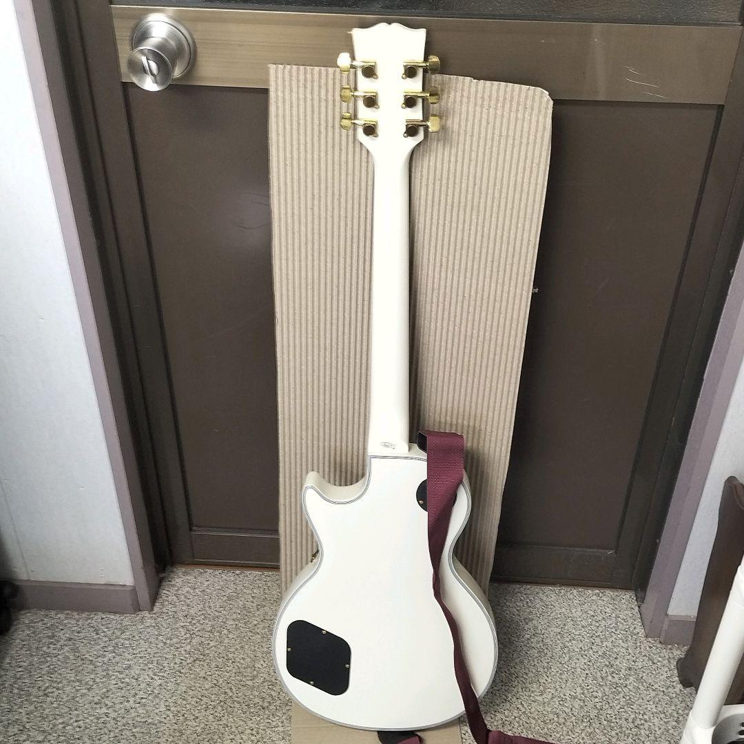 フォトジェニック ホワイト レスポールタイプ エレキギター現状品 未整備