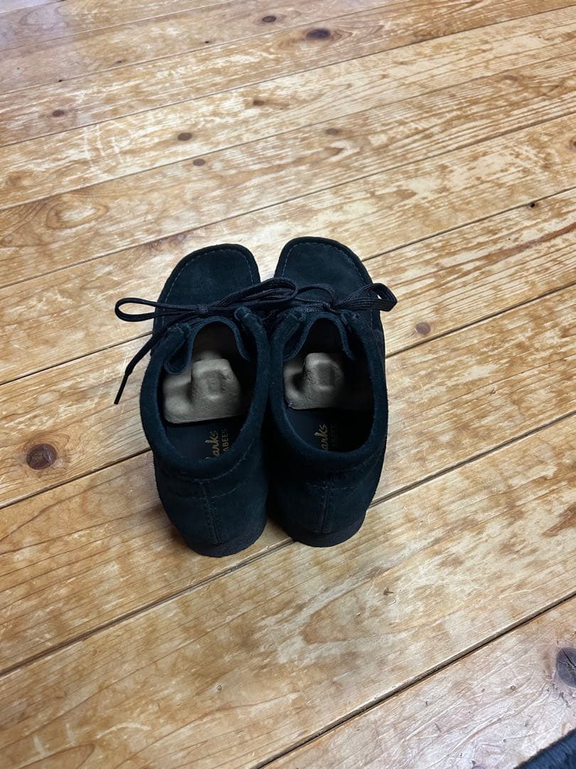 クラークス　ワラビー　ブラック uk5 24cm