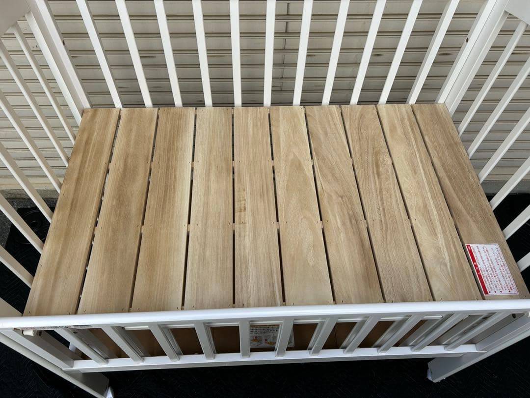 【引取・配達】　カトージ　ハイポジションベビーベッド アーチ（白）尼崎・大阪　A