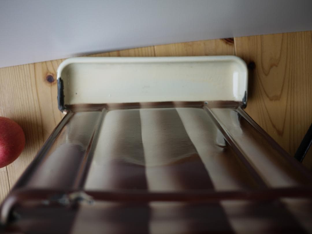 レードルラック　ホーローキッチン　スキンマー2本つき　フレンチカントリー